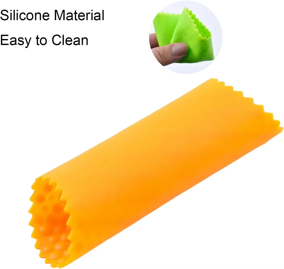Silicona verdura herramienta Manual Operation Garlic Peeler Roller Keeper Aluminum Metal - detail view 2
