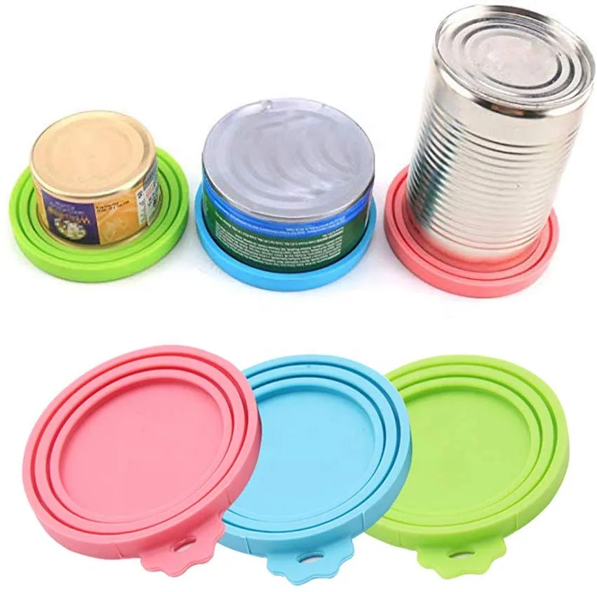 Special Offer Pet Can Cover Lids Silicone Can Lids Cover for Dog and Cat Food Universal Size One Fit 3 Standard Size Food Cans - main product image