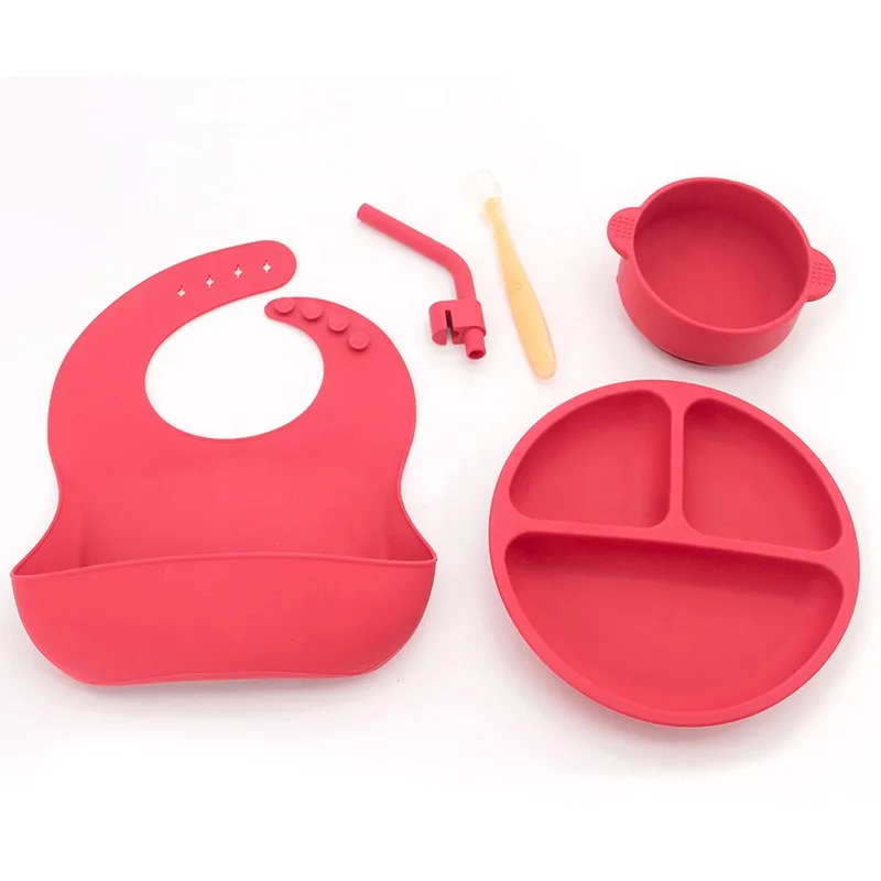 New Arrival Silicone Baby Plate With Suction Eco-friendly Platos De Silicona Para Bebes for Baby Non-toxic Platos De Silicona - detail view 7