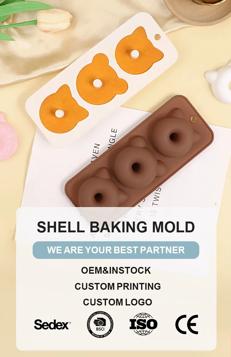 Top Rankings Food-Grade Silicone Round Donut Mold Easy Release Oven Cake Baking Tool - detail view 6