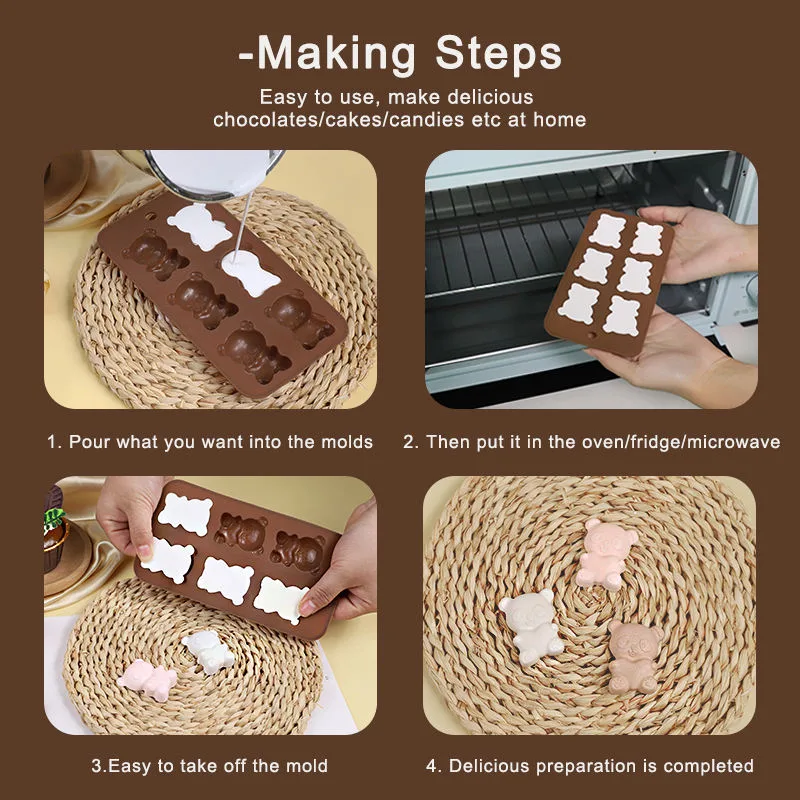 Top Ranking Mini Fluted Silicone Cake Pan Non-stick Cake Mold Silicone Baking Mold - detail view 3