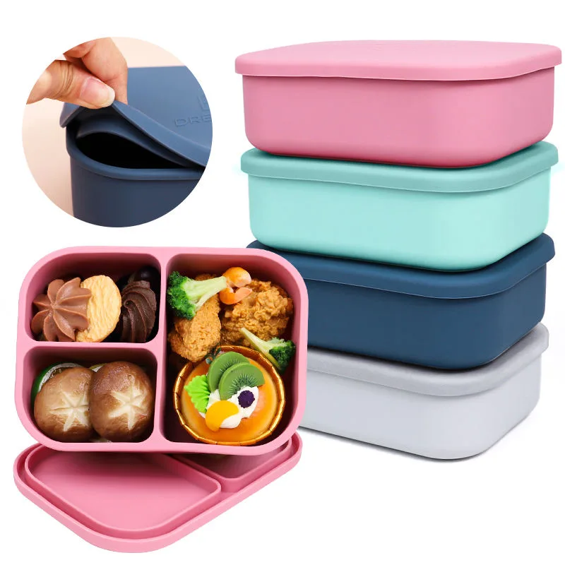 Custom Logo BPA Free Portable Leakproof Bento Lunch Boxes Leak Proof Large Square Lunch Box - detail view 4