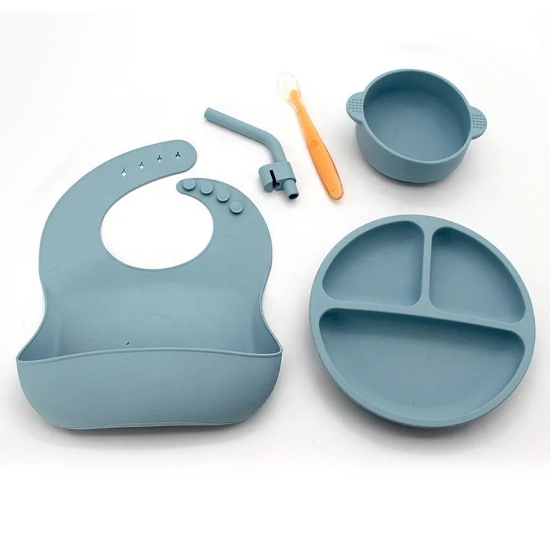 New Arrival Silicone Baby Plate With Suction Eco-friendly Platos De Silicona Para Bebes for Baby Non-toxic Platos De Silicona - detail view 4