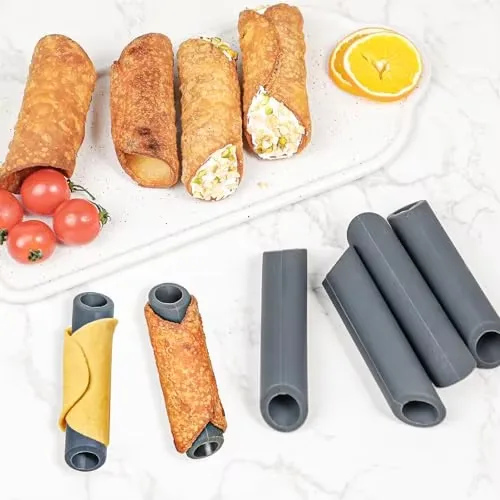 DIY Silicone Baking Tool Non-stick Forms Cream Roll Screw Croissant Shell Horn Danish Tube Pastry Molds - detail view 2