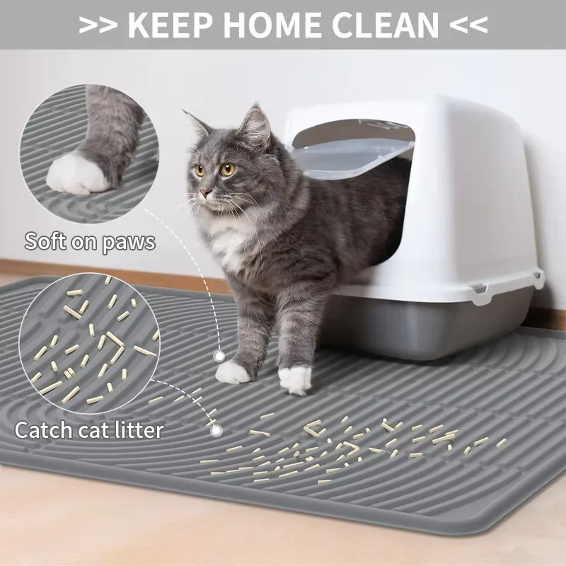 Silicone animais Diatom Mud alimentação tapete Absorbent respingo anti gato cão refeição - detail view 4
