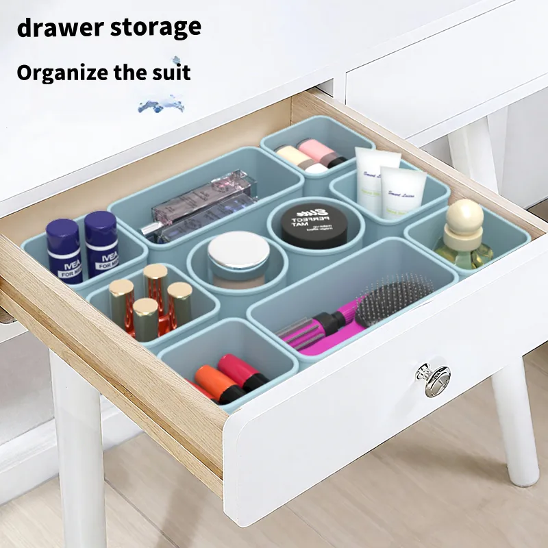 Silicone Make up Brush Nail Polish Lipstick Holder Case Organizer Storage Box - detail view 3