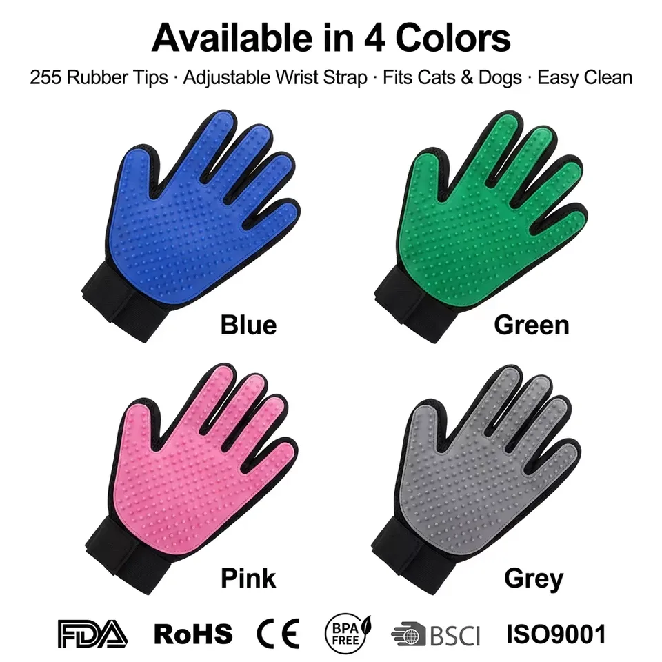 Personalizado silicone animais pelo removedor luvas animais higiene luva Guantes De - detail view 3