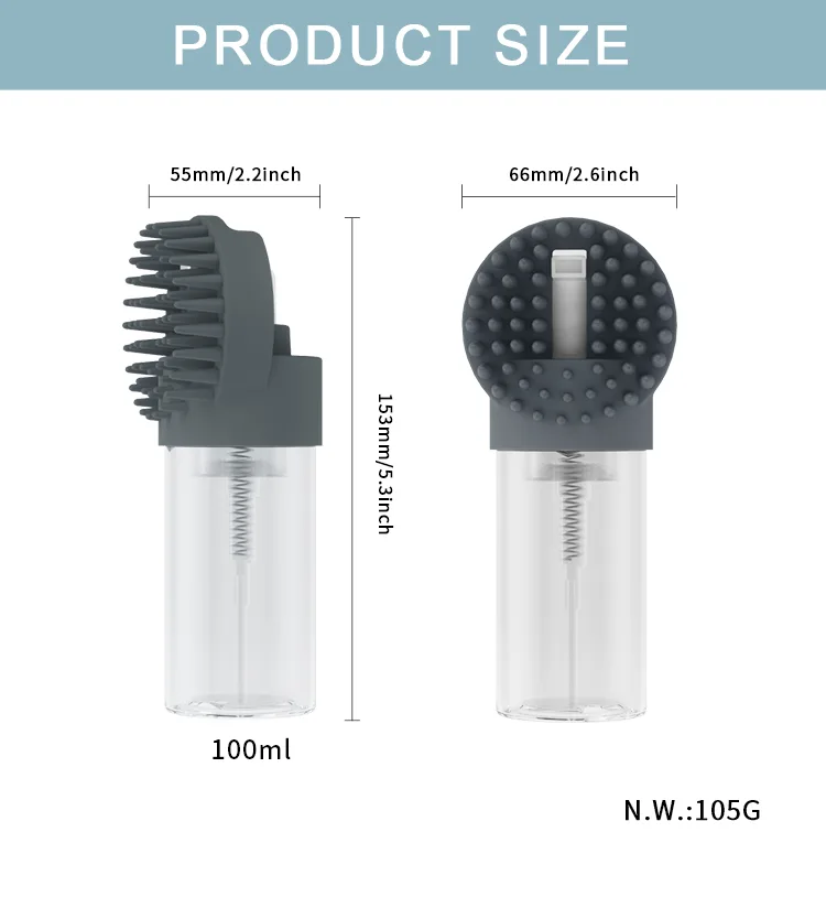 Nouveau Luxury silicone animaux douche massage brosse poils nettoyage toilettage chat bain - detail view 10