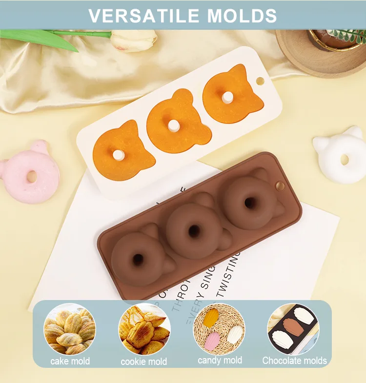 Top Rankings Food-Grade Silicone Round Donut Mold Easy Release Oven Cake Baking Tool - detail view 9