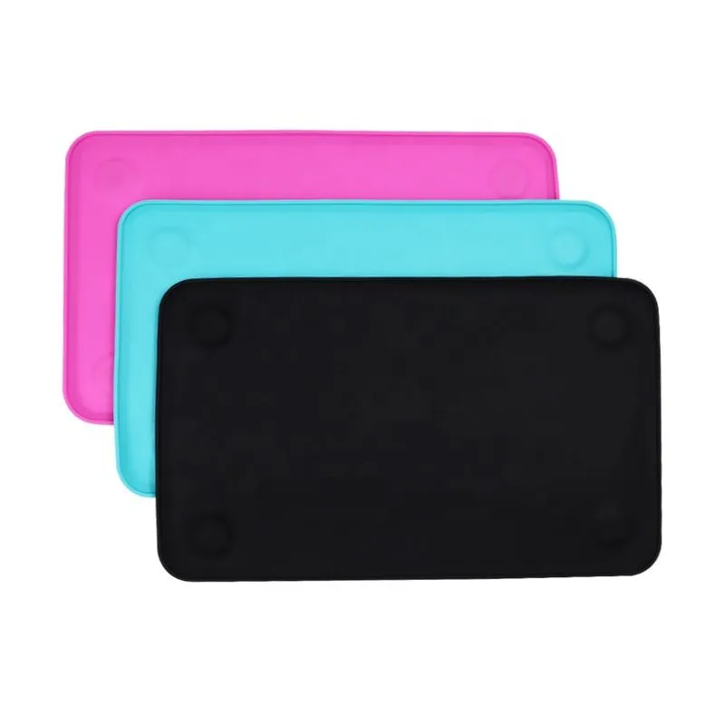Customised Upgraded Waterproof Pet Car Mat NonSlip Silicone Dog Pet Food Feeding Mat Dog Matt with Strong Suction Cup - detail view 3