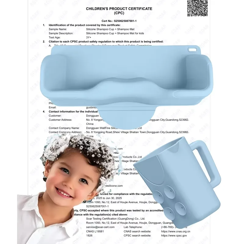 Nouveau Elegant Flow bain poils Rinse gobelet écologique douche silicone gobelet Wash bain - detail view 1