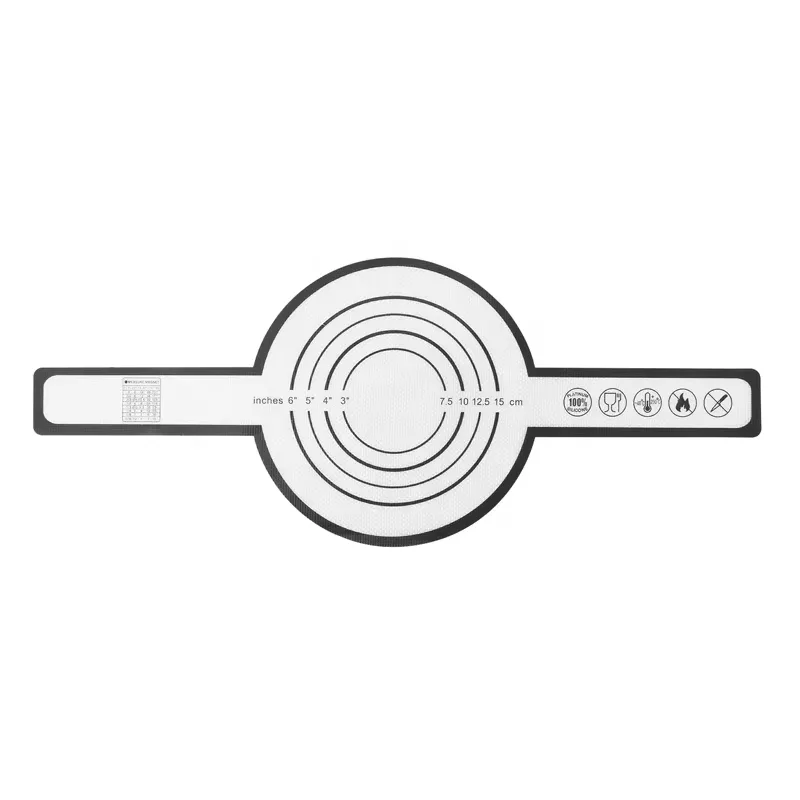 Food Grade Silicone Rolling Mat Long Handle Oil-Resistant Non-Stick Sling Kneading Boiler Mat Baking Pastry Tools - detail view 3