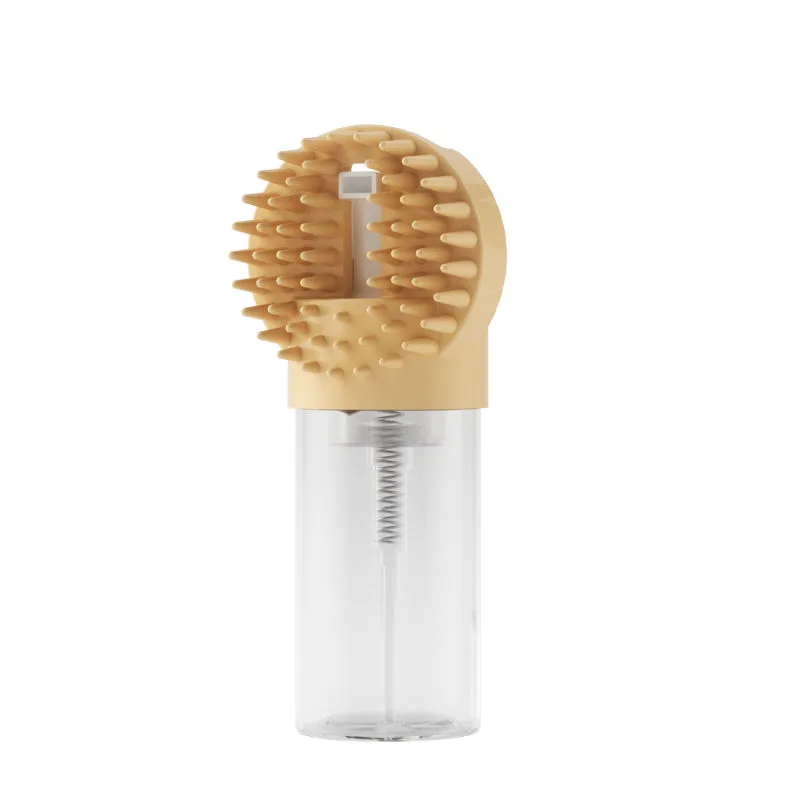 Nouveau Luxury silicone animaux douche massage brosse poils nettoyage toilettage chat bain - detail view 2
