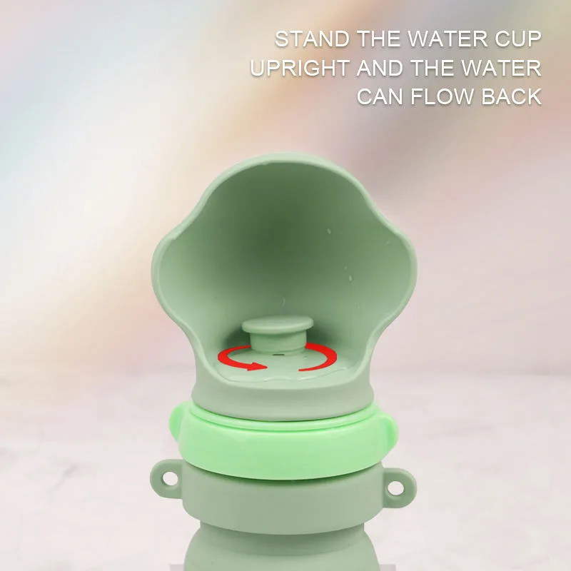 New Arrivals Modern Pet Food Grade Portable Water Bottle Pet Feeder Multifunctional Silicone Dog Drink Bottle - detail view 3