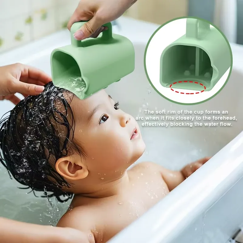CPC Certification bebé banho Rinse copo Tear-free grau alimentar silicone champô Body - detail view 3