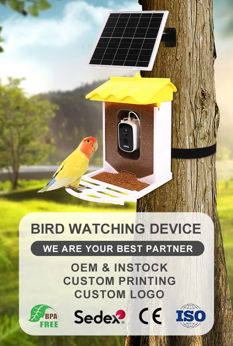Smart 3.2L Squirrel-Proof Bird Feeder with Automatic Motion Detection Outdoor Wireless WiFi Bird Watching Camera - detail view 6