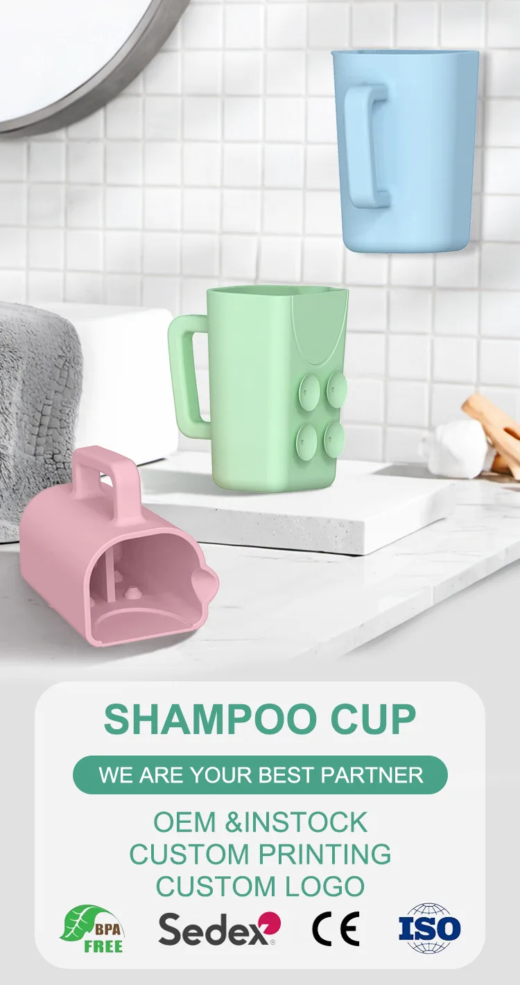 Silicone Baby Shower Bathing Rinse Cup Shampoo Soap Body Waterfall Pourer Kids Water Pourer Mug for Bathing Washing - detail view 6