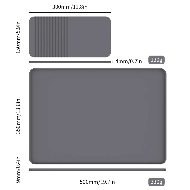 2026 New Arrivals 2-in-1 Silicone Coffee Bar Mat Countertops Dish Drying Home Kitchen Stylish Bar Accessories - detail view 9