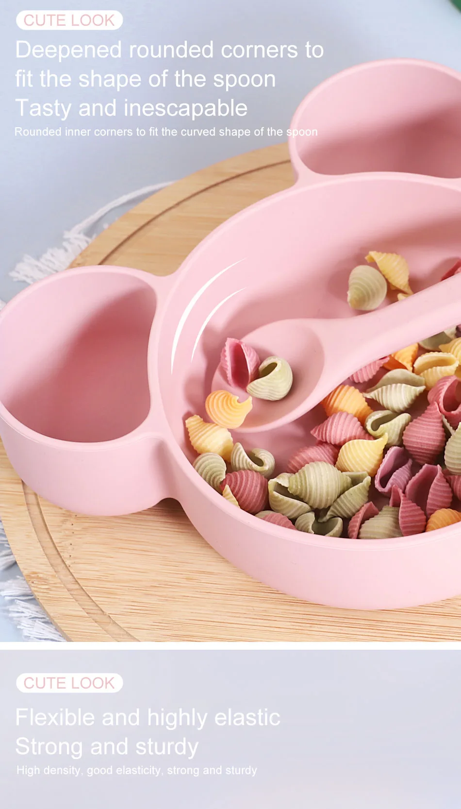 New Design Food Grade Baby Plates and Bowls Kids Dining Feeding Bowl Custom Silicone Baby Suction Bowl - detail view 11