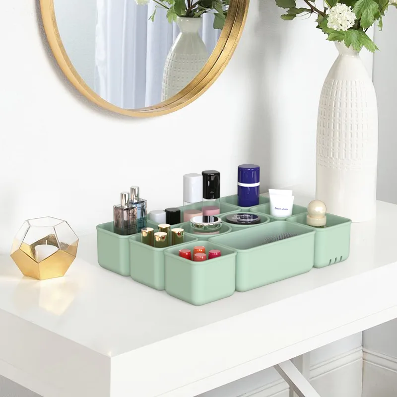 Silicone Make up Brush Nail Polish Lipstick Holder Case Organizer Storage Box - detail view 6