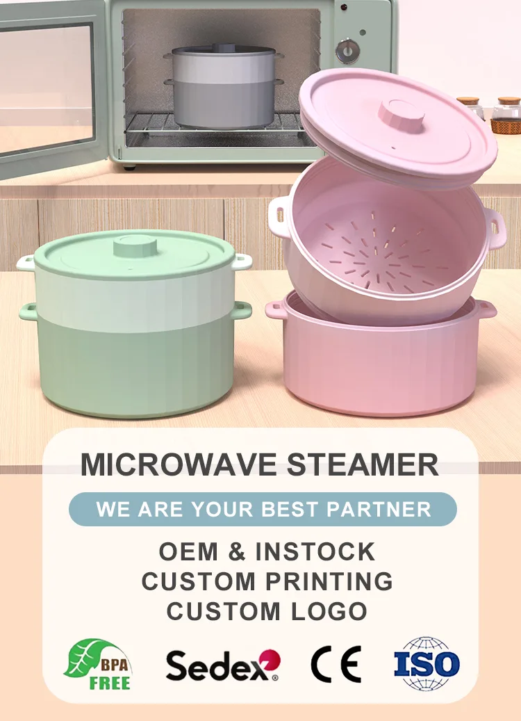 環境配慮 電子レンジ 野菜 蒸し器 Microwavable プラスチック 容器 Steaming Broccoli 魚 Other 野菜 環境配慮 - detail view 6