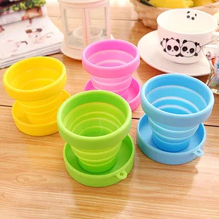 Modern Candy Color Silicone Telescopic Gargle Cup 200ml for Home Outdoor Sports Travel Business-Folding Advertising Cup Gift - detail view 6