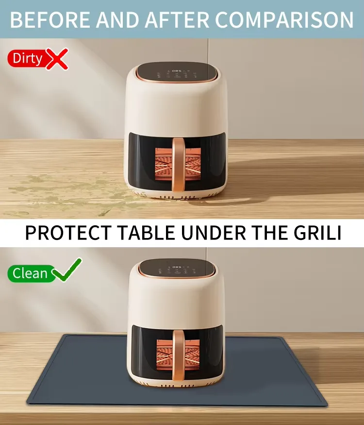 내열 매트 에어프라이어 Site 방수 실리콘 매트 주방 Counter No-slip 실리콘 Countertop 보호 매트 - detail view 9