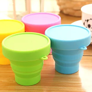 Modern Candy Color Silicone Telescopic Gargle Cup 200ml for Home Outdoor Sports Travel Business-Folding Advertising Cup Gift - detail view 3