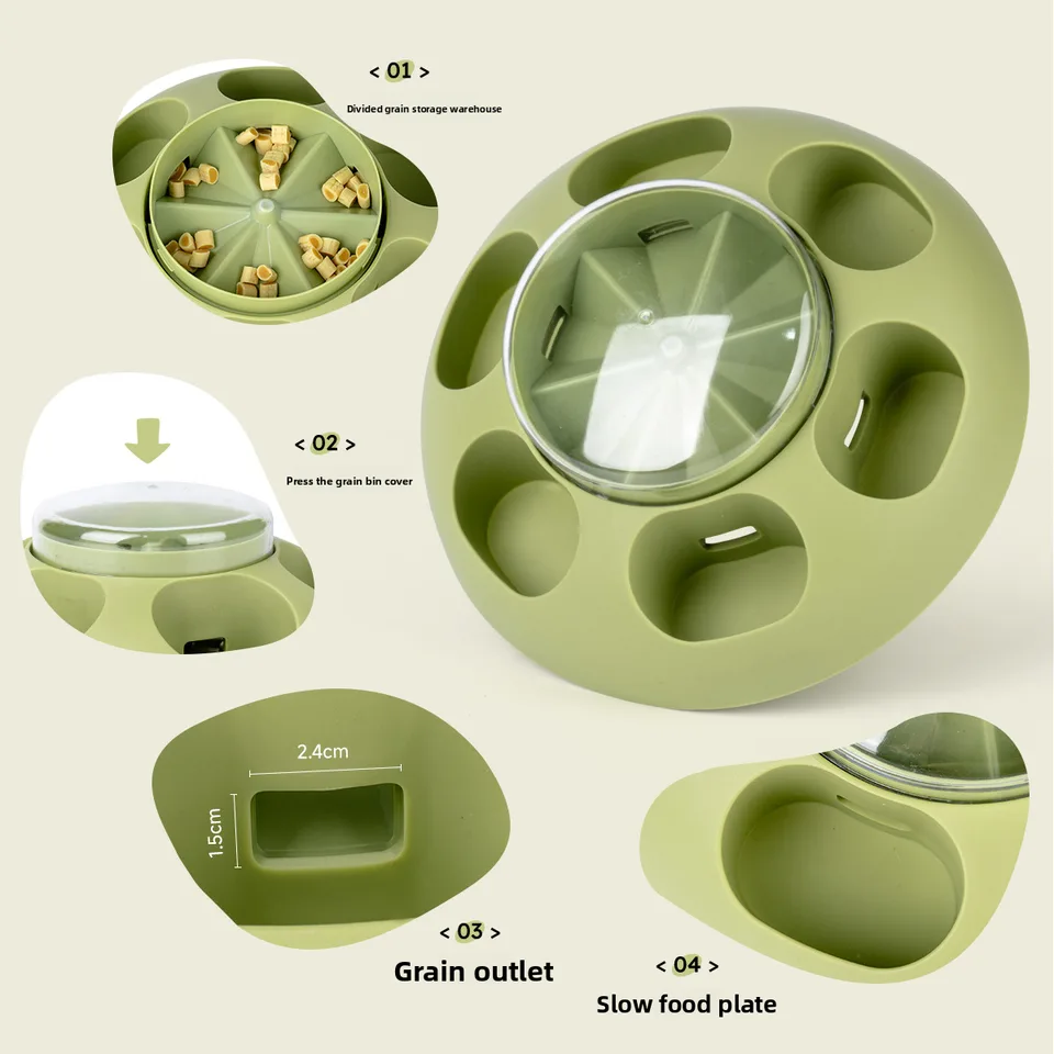 Top Ranking Pet Press Leakage Food Device Toy Dog Interactive Puzzle Training Feeding Slow Food Bowl - detail view 1