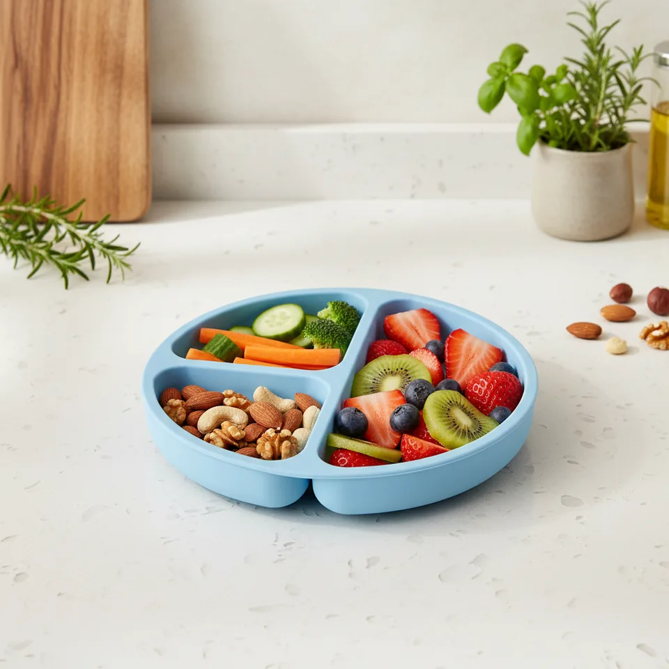 Silicone Plate BPA Free Food Grade Silicone Suction Plate Sample Available for Quality Check - main product image