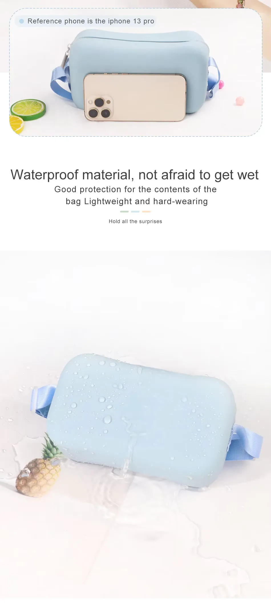 2026 大判 容量 携帯用 防水 旅行用 Toiletry バッグ 環境配慮 新 シリコーン 保存袋 - detail view 9