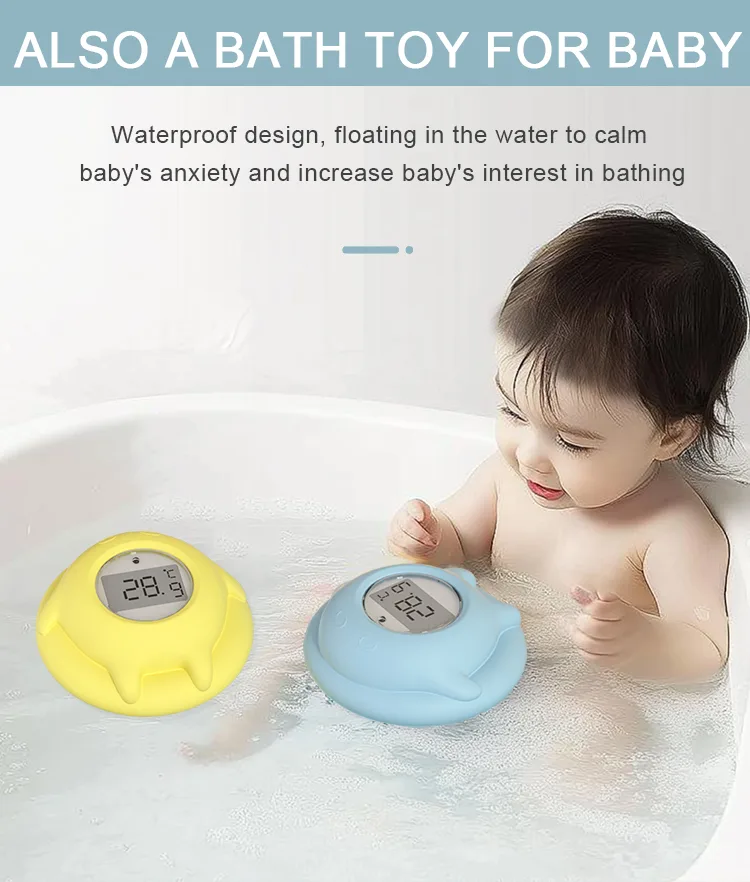 Digital Floating Silicone Newborn Baby Water Thermometer Temperature Measuring Device for Home Bathing - detail view 8