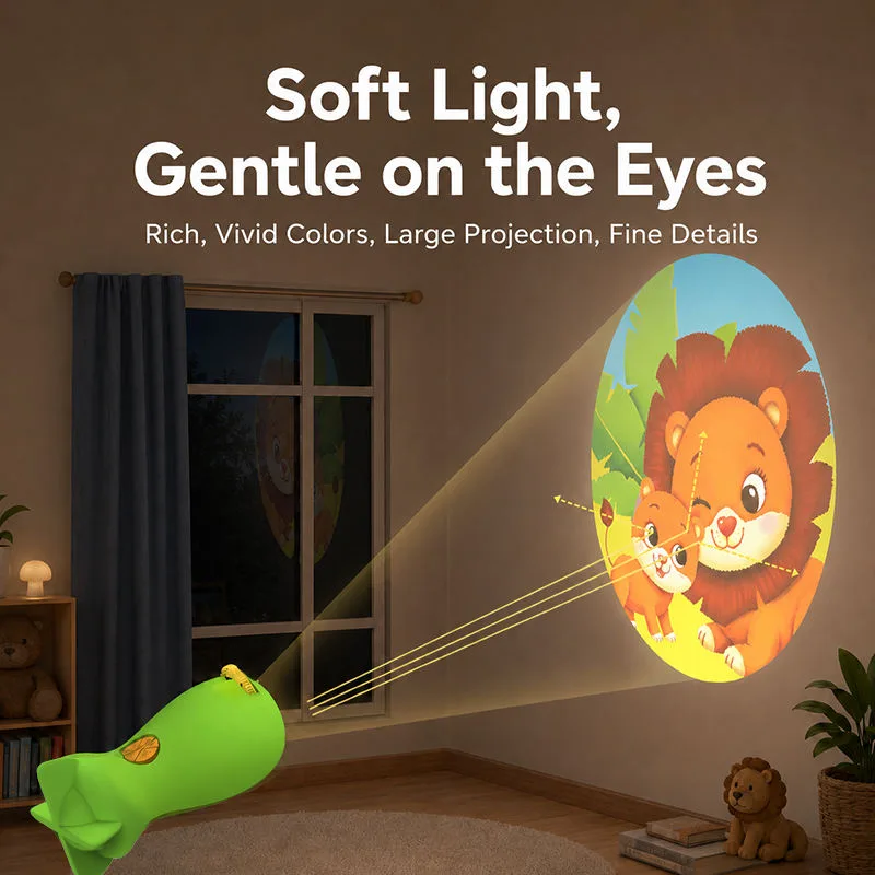キッズ Projector Flashlight 早期 教育 Cognitive 学習 キッズ Slide Viewer Animal Projector Torch おもちゃ - detail view 3