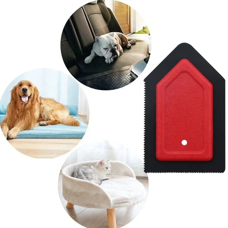 Mini Dog Hair Remover Easy to Clean Pet Hair Removal for Couch Car Cat Detailing Squeegee Pet Hair Brush - detail view 4