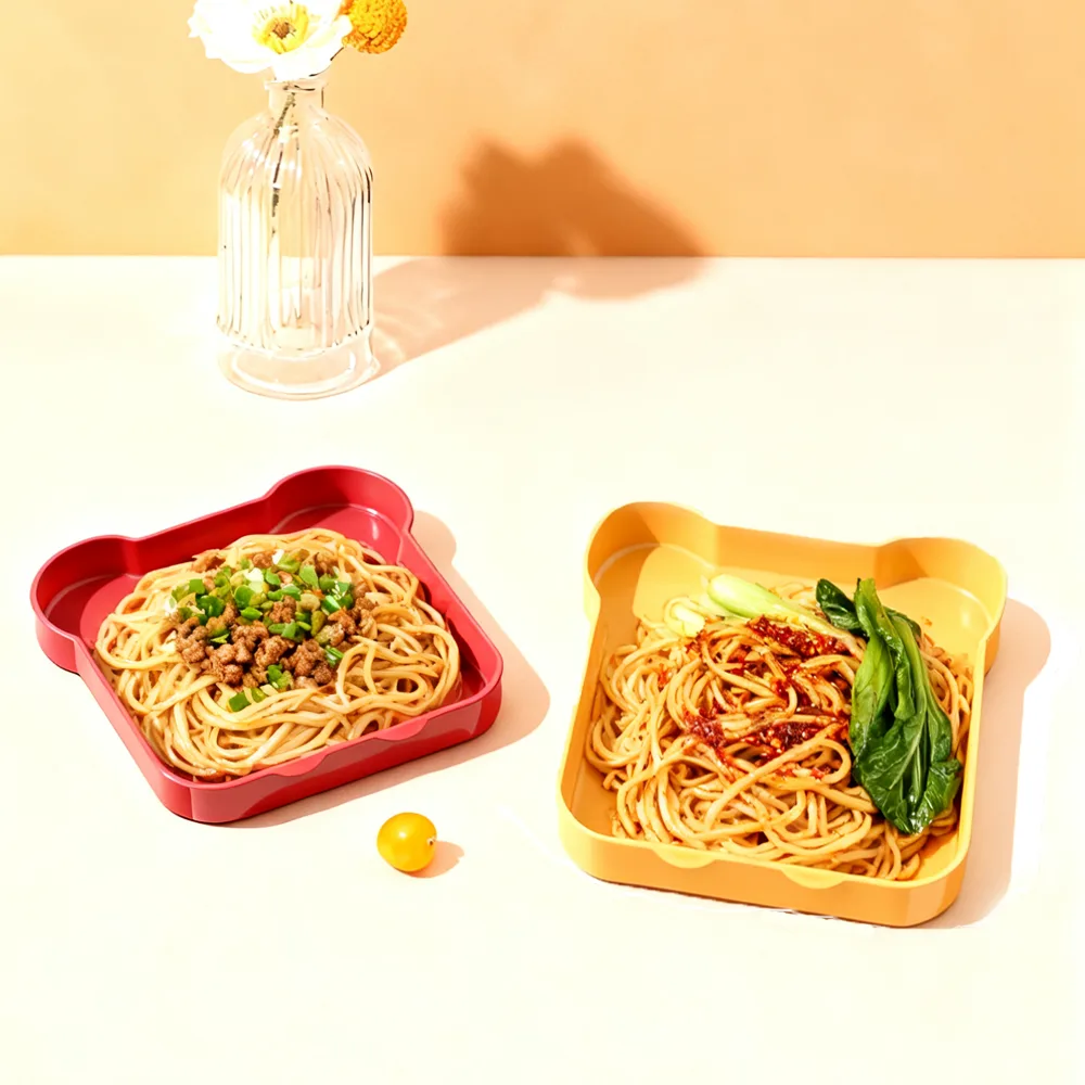 Custom Cute Cartoon Silicone Baby Plate Children's Divided Tableware Set Kids Dining Packaged Box - detail view 8