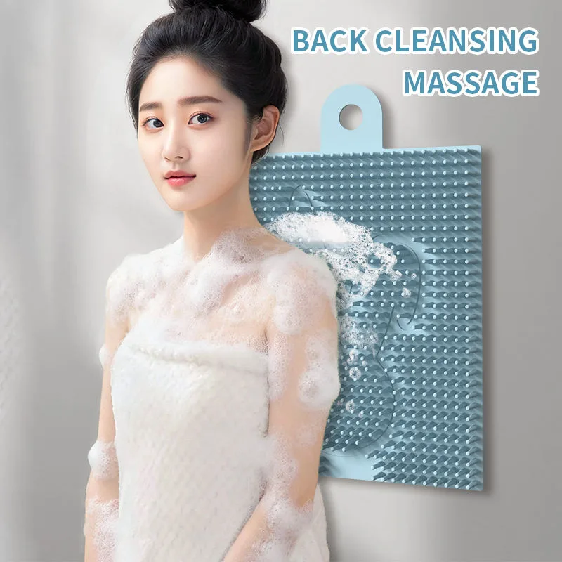 Foot Rub Rubbing Gadget Bathroom Massage Bath Dead Skin Washing Foot Brush Silicone Bathtub Non-Slip Bath Mat - detail view 1
