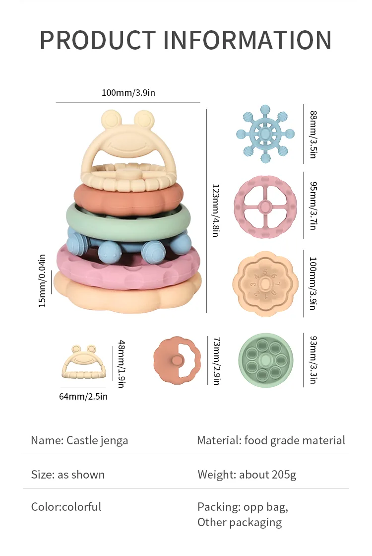 Non Toxic Baby Teether Silicone Toys Bpa Free Food Grade Chew Silicone Baby Teether - detail view 7