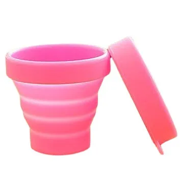 Modern Candy Color Silicone Telescopic Gargle Cup 200ml for Home Outdoor Sports Travel Business-Folding Advertising Cup Gift - detail view 1