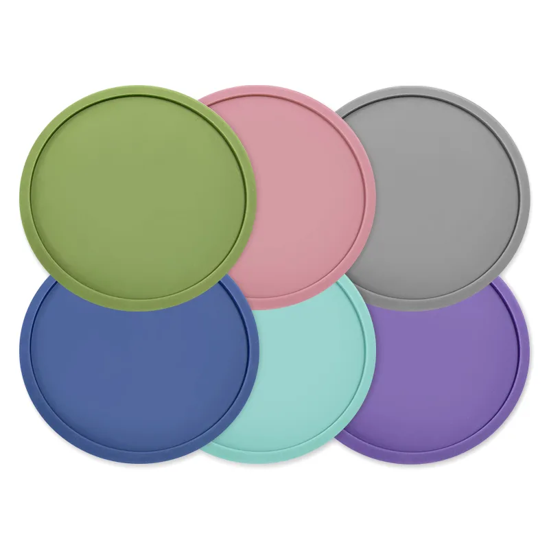 Waterproof Soft Non-slip Silicone Drink Coasters Cup Pad Mat for Tabletop Protection - detail view 10