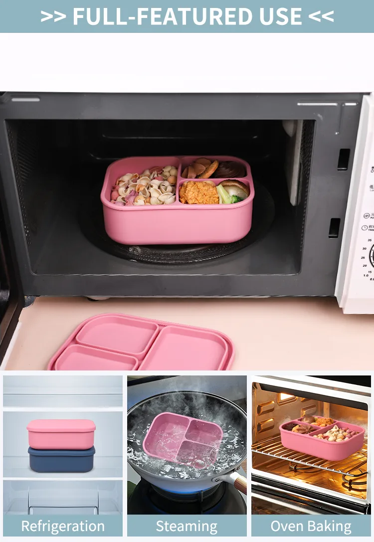 Custom Logo BPA Free Portable Leakproof Bento Lunch Boxes Leak Proof Large Square Lunch Box - detail view 8
