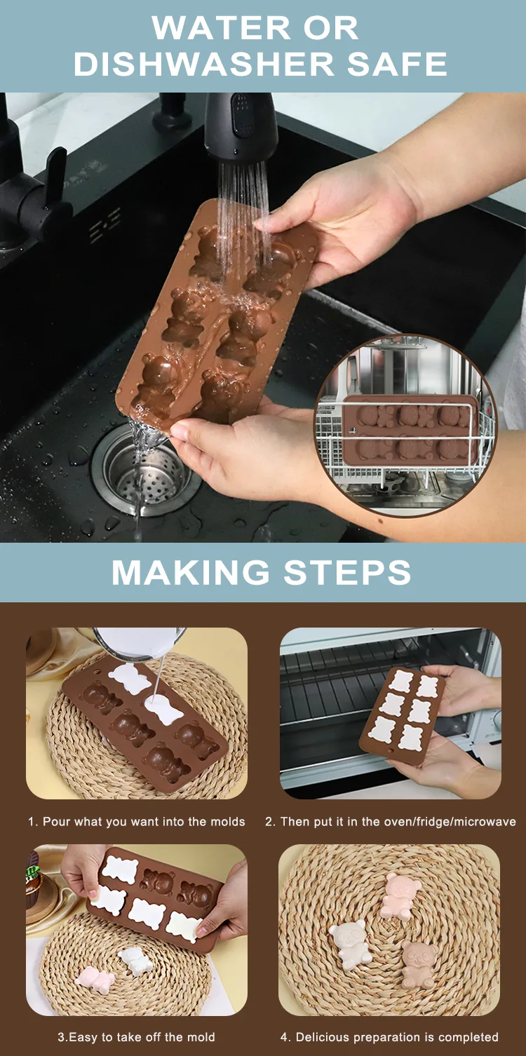 Top Ranking Mini Fluted Silicone Cake Pan Non-stick Cake Mold Silicone Baking Mold - detail view 8