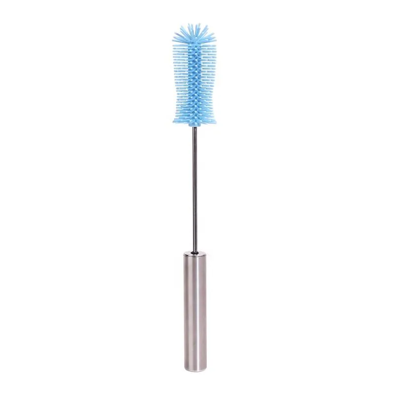 Custom Silicone Baby Brush Bottle Reusable Baby Bottle Brush for Cleaning - detail view 5