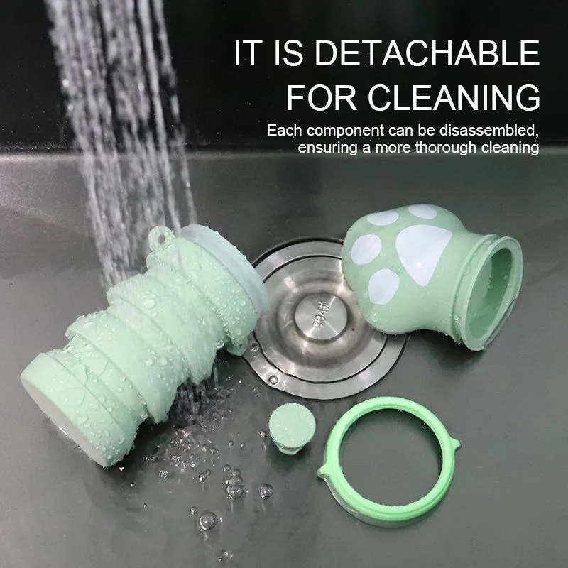 New Arrivals Modern Pet Food Grade Portable Water Bottle Pet Feeder Multifunctional Silicone Dog Drink Bottle - detail view 4