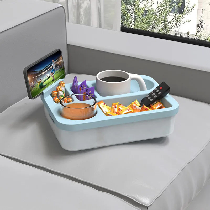 Nouveau silicone canapé rangement en-cas boîte imperméable organiseur plateau gobelet - detail view 7