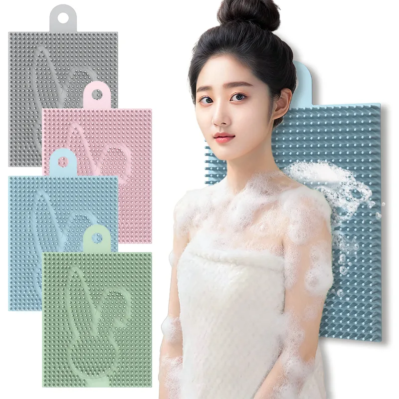 Foot Rub Rubbing Gadget Bathroom Massage Bath Dead Skin Washing Foot Brush Silicone Bathtub Non-Slip Bath Mat - detail view 9
