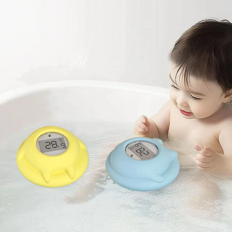 Digital Floating Silicone Newborn Baby Water Thermometer Temperature Measuring Device for Home Bathing - main product image