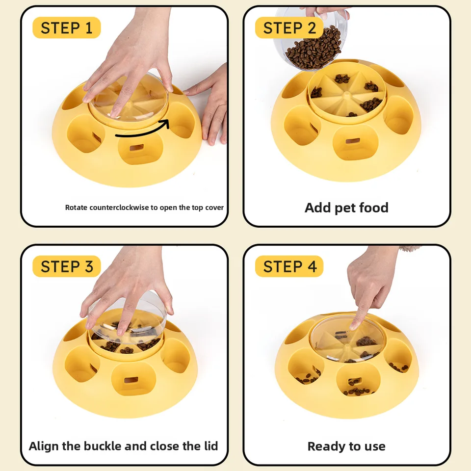Top Ranking Pet Press Leakage Food Device Toy Dog Interactive Puzzle Training Feeding Slow Food Bowl - detail view 2