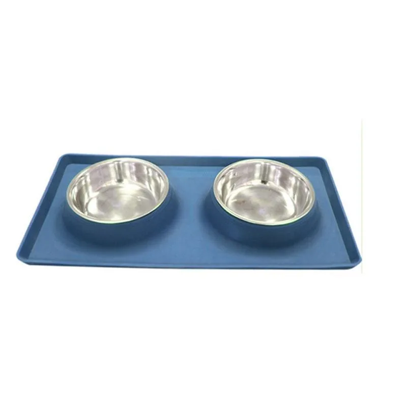 Silicona mascotas alfombrilla perro comida Spillproof silicona mantel individual - main product image