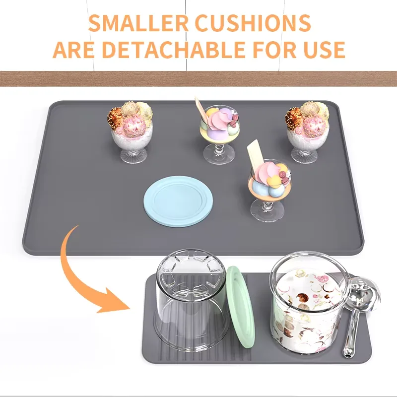 2026 カスタム ロゴ シリコーン コーヒー Tamper マット 簡単 清潔 氷 Cream メーカー マット キッチン Countertops - detail view 4