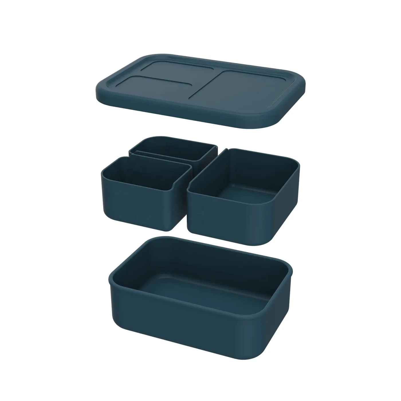 Mayoreo grado alimenticio desmontable silicona fiambrera a prueba de fugas escuela bento - main product image